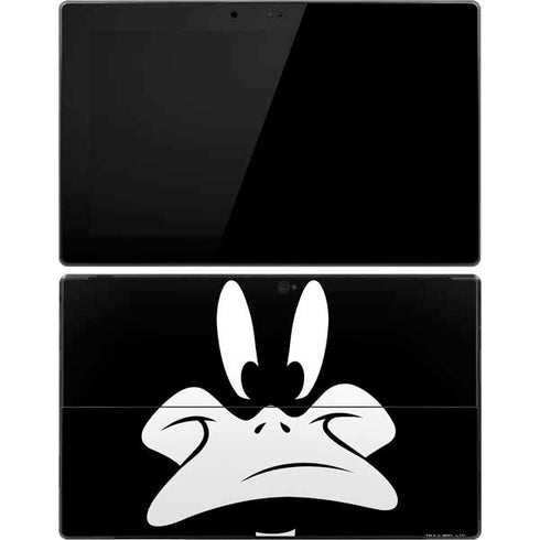 Looney Tunes Daffy Duck Plain Black and White Surface Pro Tablet Skin